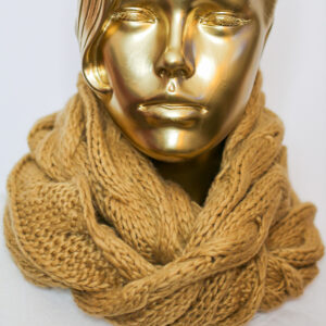 Tan Knit Scarf