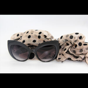 Polka Dot Sunglasses and Matching Scarf Set